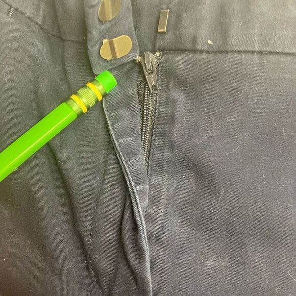 TALBOTS Signature Khaki Blue Pants Size 16 Cropped Inseam 24.5” - Picture 8 of 9